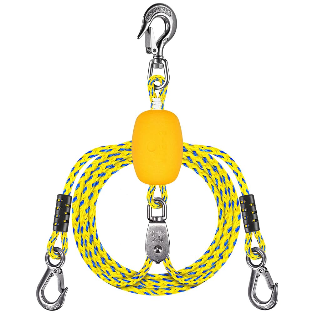 Dolibest front view showing full tow harness kit and easy-attach hooks, quick setup benefit