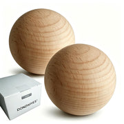 DONZWIYES front packaging showing two wooden hockey balls and clear product view for instant use