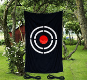 Doubleriver front view of target cloth showing clear aiming zone and durability benefit