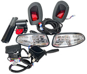 Dr.Acces front headlights showing bright LED beam and improved visibility