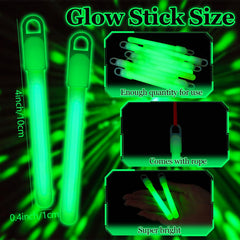 Droutti close-up of green glow stick texture demonstrating durable casing benefit
