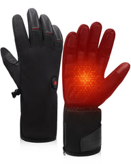 Dr.Warm heated gloves front view showing full coverage and slim profile for comfortable wear