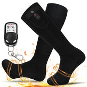 Dr.Warm front view of heated socks showing fit and design for warmth