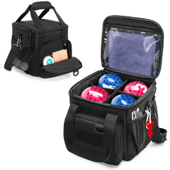 DSLEAF front view of bocce bag showing compact, durable design and easy access