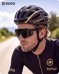 DUCO side profile frame highlighting flexible TR90 and secure fit