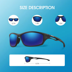 Duduma sunglasses worn by cyclist demonstrating comfort and clear vision benefit
