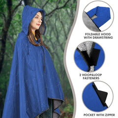 DUKUSEEK hood detail closeup highlighting adjustable hood for wind protection