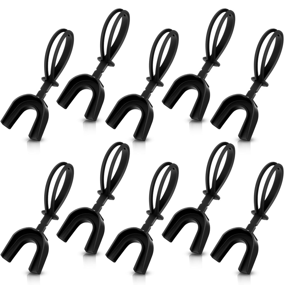 Dunzy front view of 10-pack mouth guards showing value and readiness