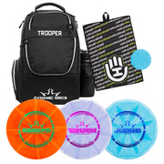 D·D Dynamic Discs Trooper front view showing storage and straps for comfortable carry