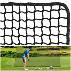 DZLION front view of 10x10 ft net showing full coverage and durable frame benefit