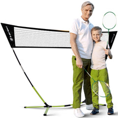 E-Jet front view of assembled net showing full-size play area and portability benefit