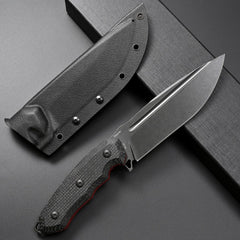 Eafengrow micarta handle detail showing ergonomic grip and anti-slip benefit