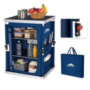 EAGLE PEAK folded front view showing compact portability and quick setup benefit