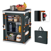 EAGLE PEAK folded table in carry case for compact transport
