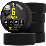 EAGLES puck front view showing regulation size and clean surface benefit