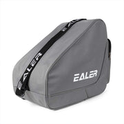 EALER front view of gray skate bag showing organized storage benefit