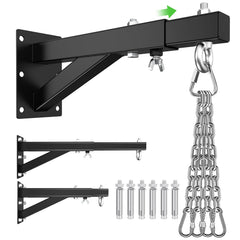 Eapele front view of mounted bracket showing secure wall attachment and stability