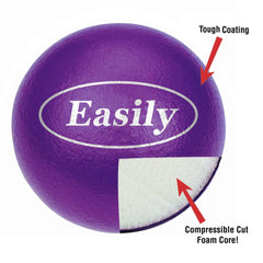 Easily dodgeballs mid-throw in playground action showing safe play for kids
