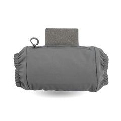 Eberlestock front view of gray handwarmer showing compact shape and easy access