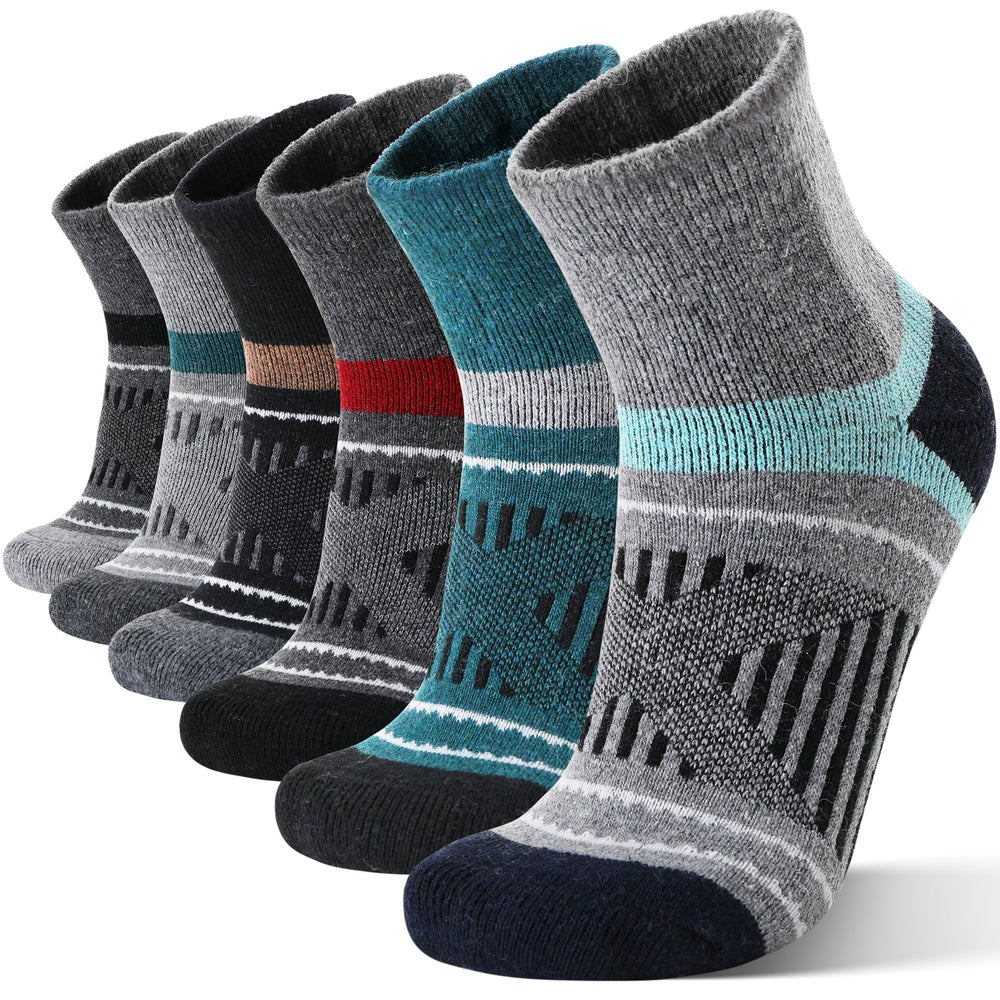 EBMORE socks front packaging showing six-pair value and warmth