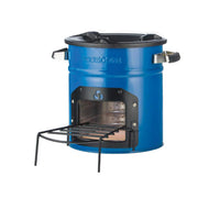 EcoZoom front view shows sturdy stove and stable footprint benefit
