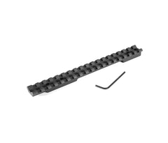 EGW Mossberg 100 ATR rail front profile showing low-profile fit and stable optic platform