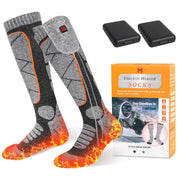 EIHBIEA heated socks front view showing full sock design and quick warmth