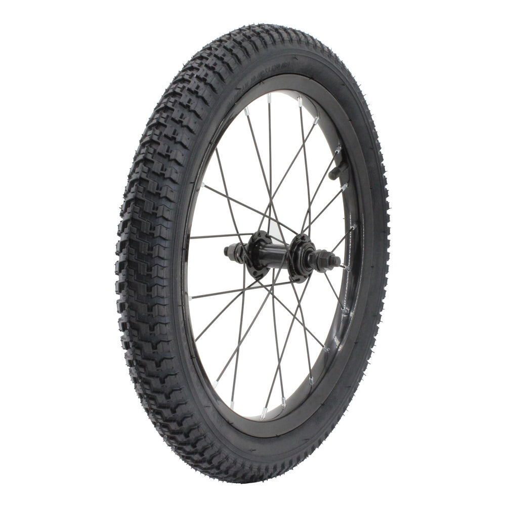 EIRONA 16-inch front wheel full view showing ready-to-install assembly and durable finish