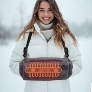 Ekubx front view of heated glove pouch showing design and quick warmth