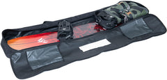Element Equipment open bag with snowboard inside, organized and protected during transport