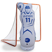 Elevate front view of inflatable lacrosse dummy showing realistic shape and target benefit