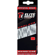 Elite Hockey prolace front packaging showing pair and length benefit