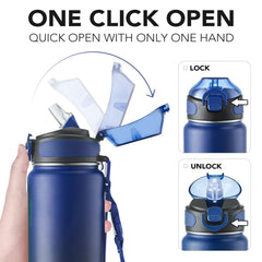 enerbone straw with included brush demonstrating easy cleaning