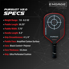 Engage Pursuit V2.0 carbon texture close-up highlighting amplified surface for pop