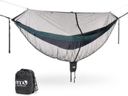 ENO Guardian front view showing full hammock coverage and insect protection