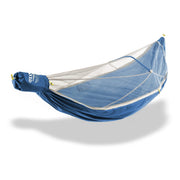ENO JungleNest front view hung between trees showing full setup and comfort