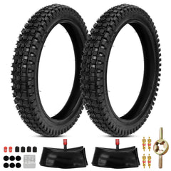 EOPOAYI front view of two 16x2.4 tires showing fit and ready-to-install benefit