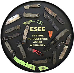 Close-up of ESEE G10 texture highlighting slip-resistant surface