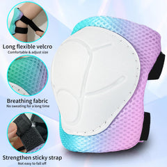 ETEETOW elbow pad side view displaying adjustable straps and secure fit benefit