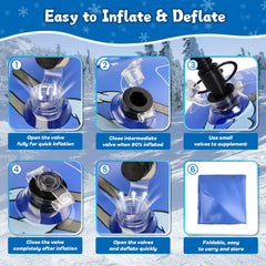 Eugsph polar bear inflation valve that allows fast pump or cold-air use
