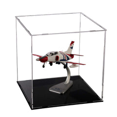 evron front view clear acrylic cube showing clean presentation and dust protection