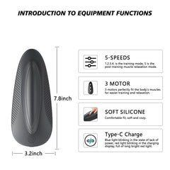 EWEMDAI close-up of soft rubber surface for comfortable pelvic contact