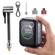 EXODAY pump front view showing compact design and durable finish for portability