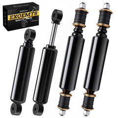 EXOEMTS front and rear shock kit showing four shocks for full replacement and improved ride