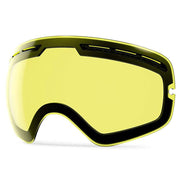 EXP VISION front view goggle with strap showing helmet compatibility and clear field of vision