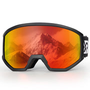 EXP VISION front view of goggles showing full-frame clarity and wide field of view