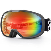 EXP VISION front view red goggles showing wide panoramic lens and fit
