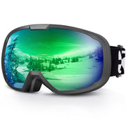EXP VISION front view showing green lens and wide panoramic benefit