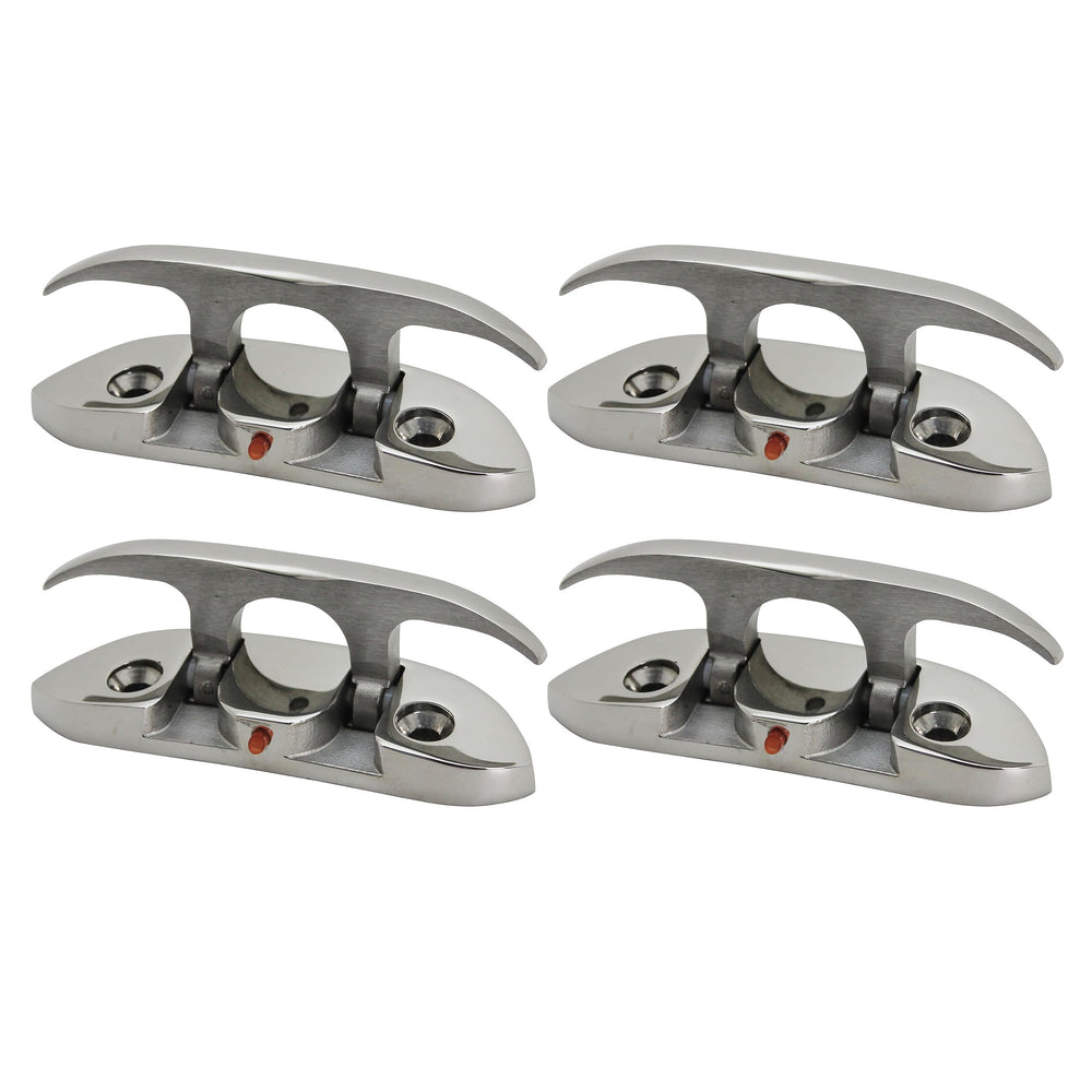 Extreme Max front view of cleat showing sleek low-profile and durable finish