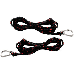 Extreme Max stainless snap hook close-up on dock line, corrosion-resistant benefit